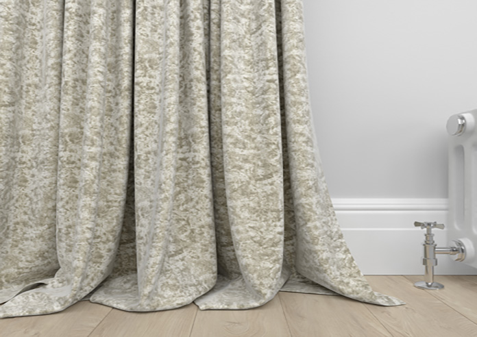 Cyrus Crushed Velvet, Cream - Made to Measure Curtains - Image 6